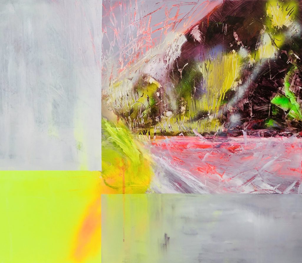 Ursula Schregel, ohne Titel, 2020, Acryl auf Urban Art, 100x120cm